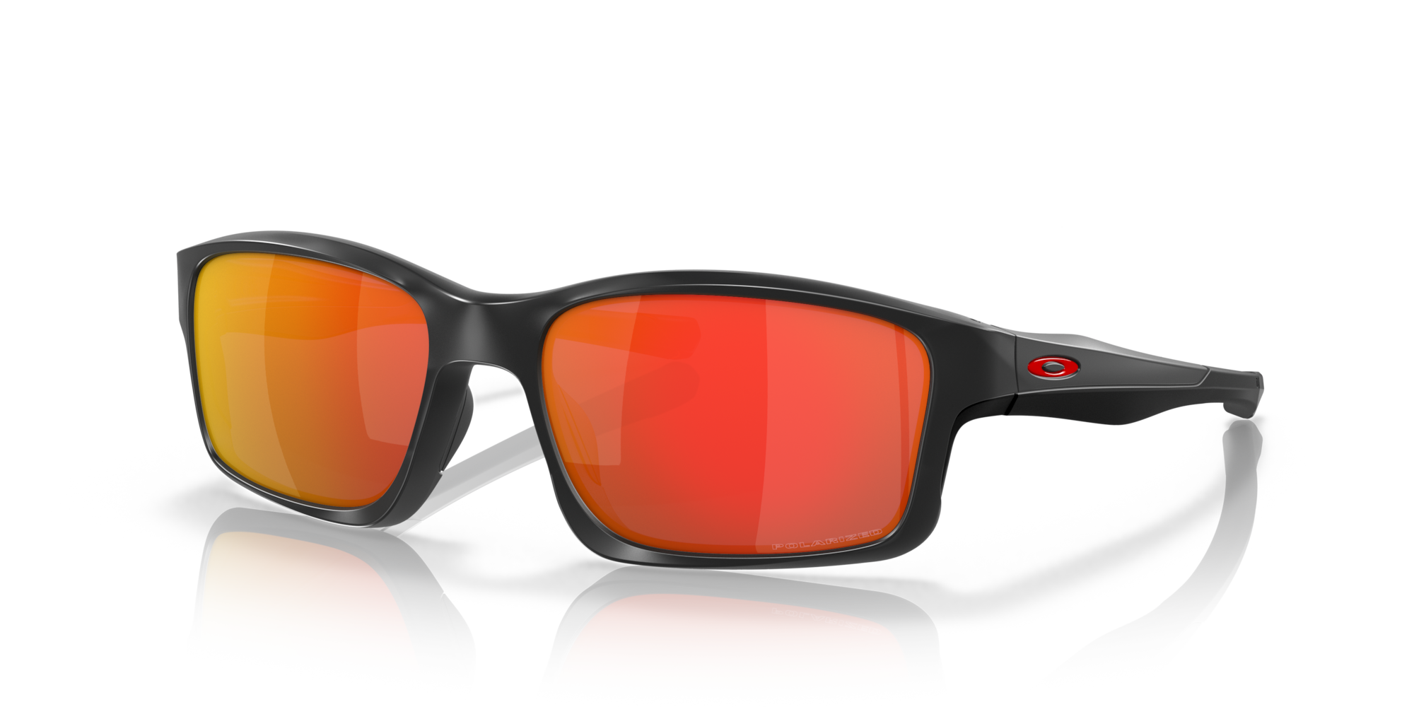 Oakley Chainlink™ Sunglasses with Matte Black Frame and Ruby