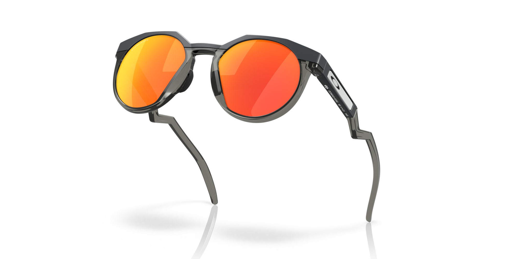 Oakley HSTN Sunglasses with Matte Carbon Frame and Prizm Ruby