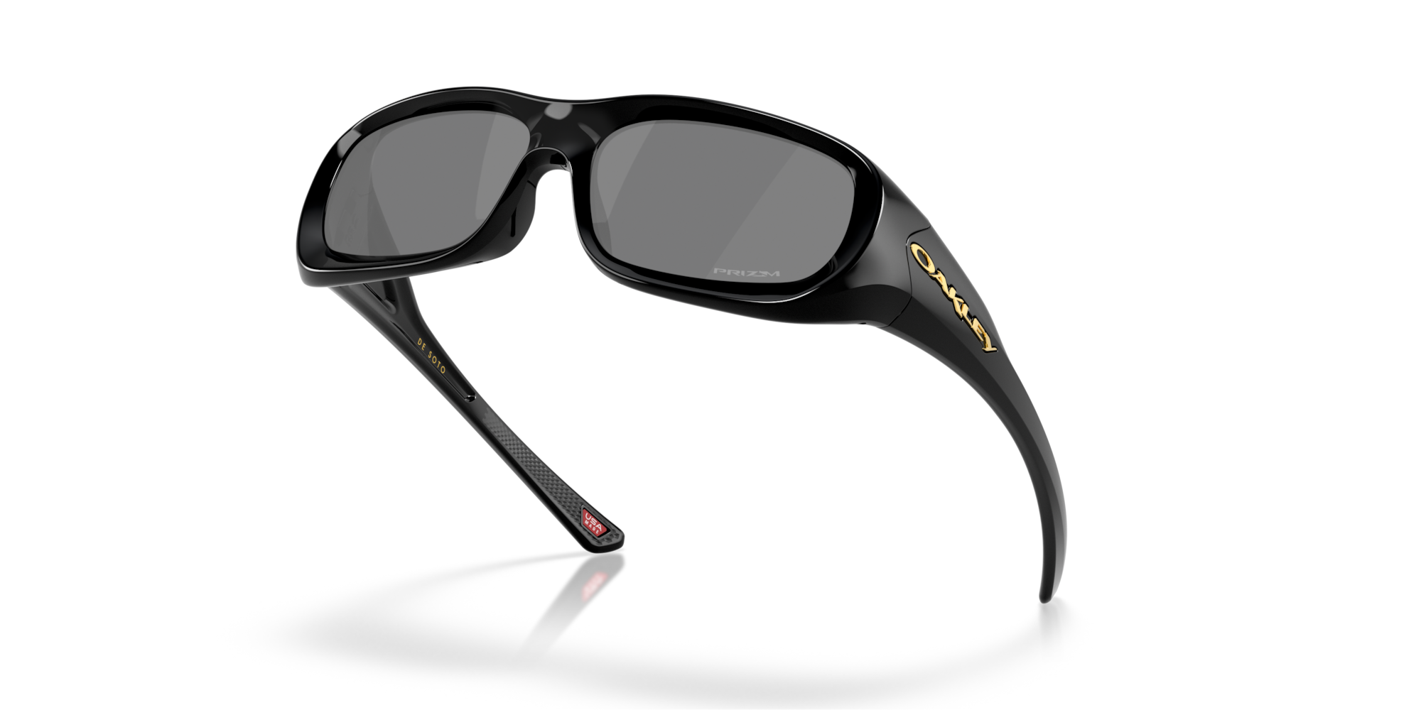 OAKLEY DE SOTO サングラス ブラック 専用ケース付き Oakley De Soto Sunglasses with Polished Black Frame and Prizm