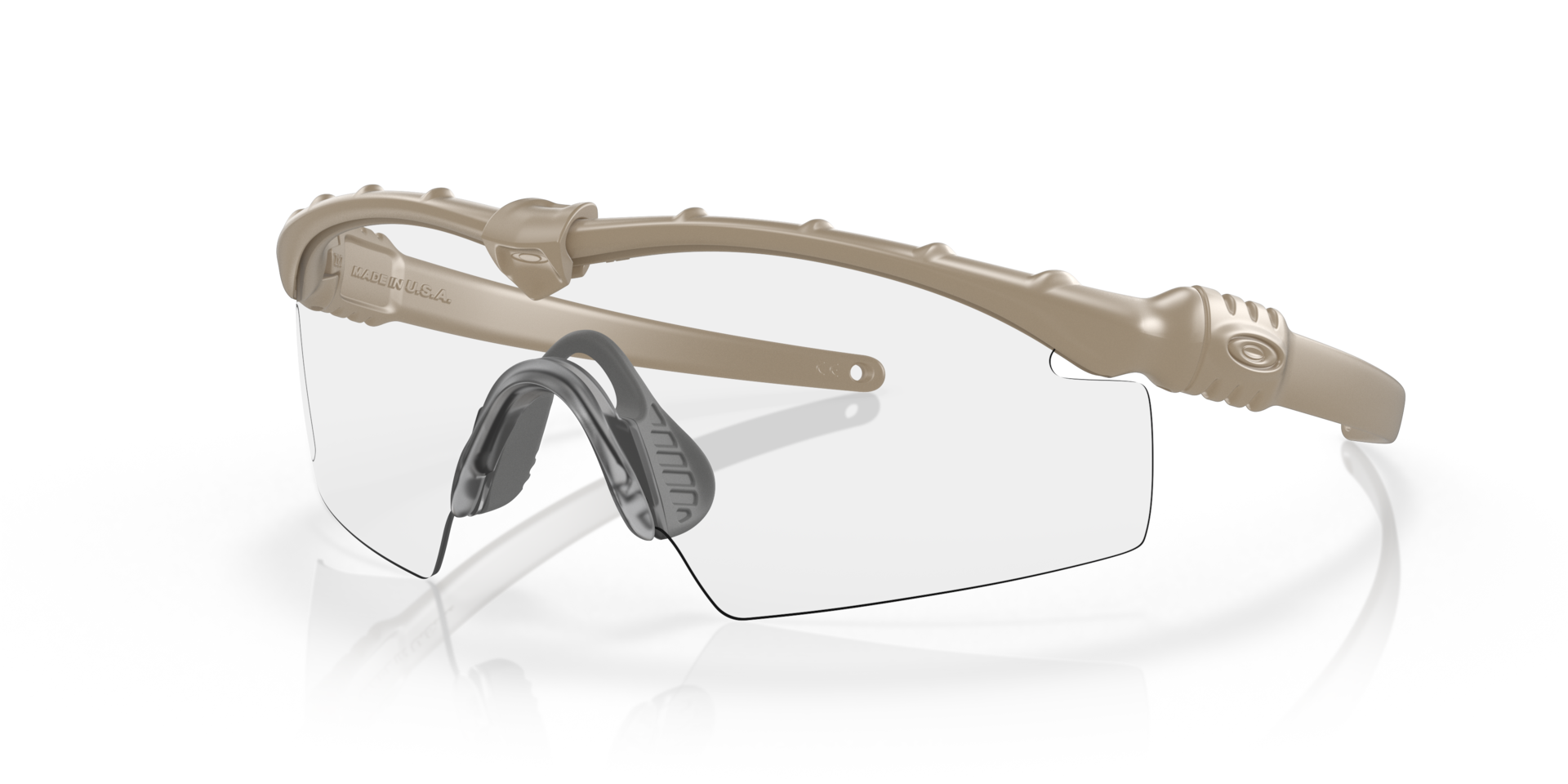 OAKLEY SI Ballistic M-Frame 3.0 Hybrid Laser, Clear, Gray and Persimmon Lenses Dark Tan Protective Eyewear (OO9146-28)