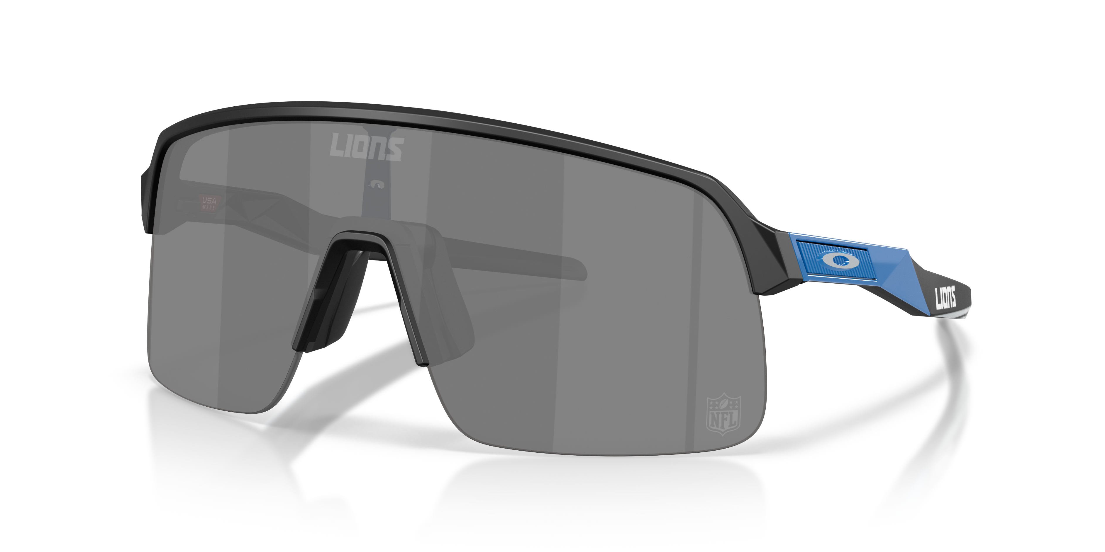 Oakley Detroit Lions Sutro Lite Sunglasses with Matte Black Frame