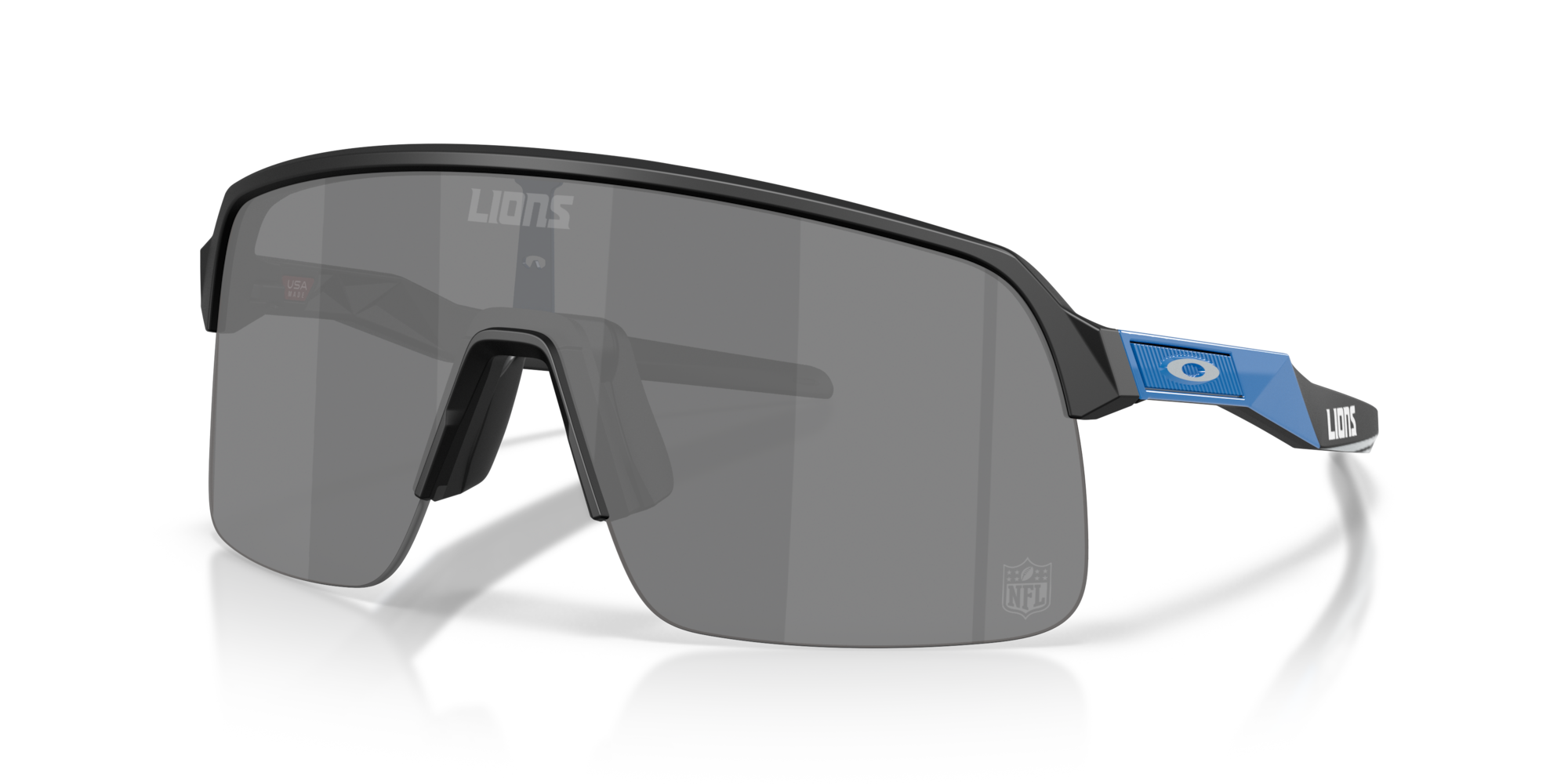Oakley Detroit Lions Sutro Lite Sunglasses with Matte Black Frame