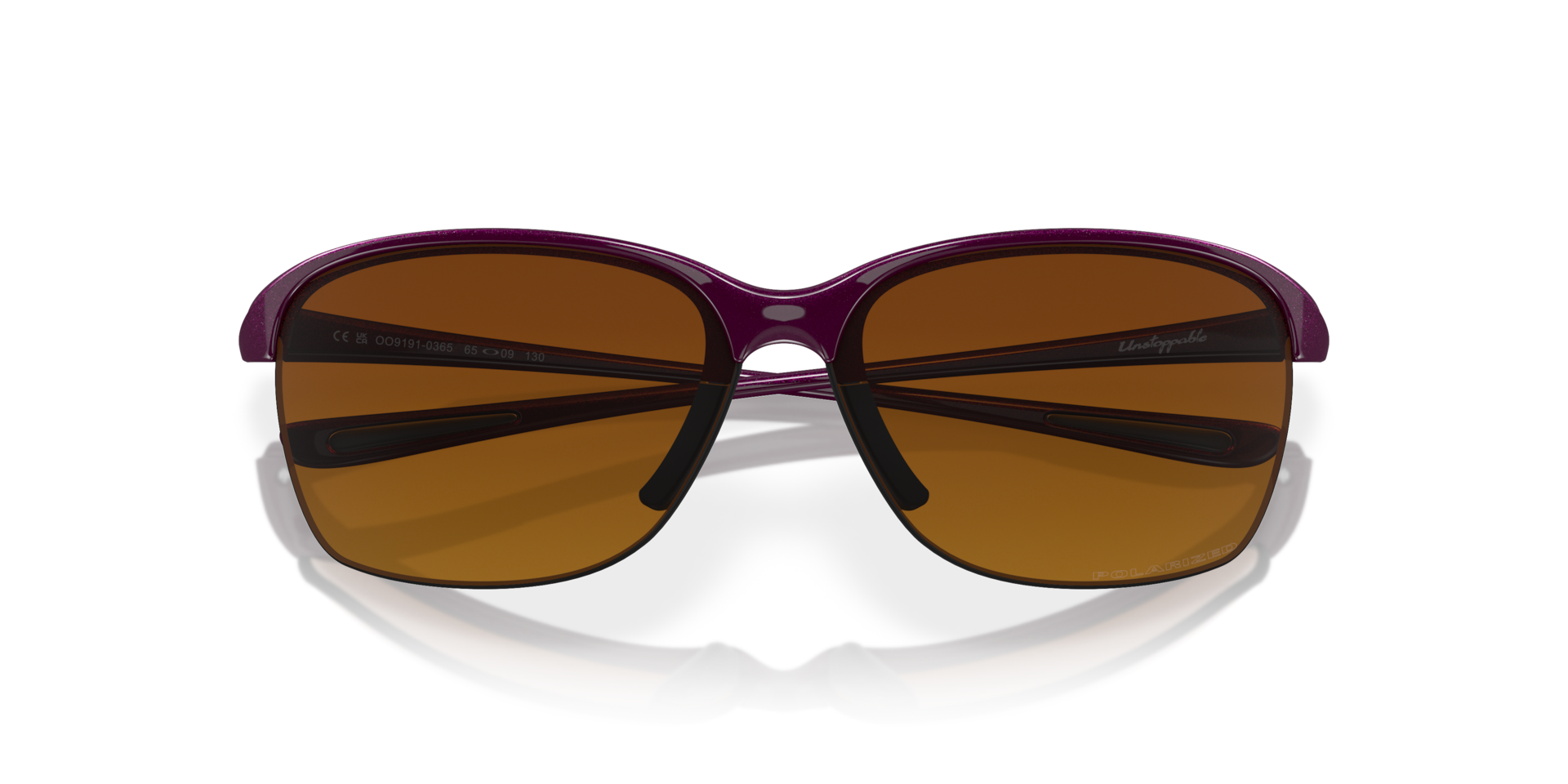 Oakley Unstoppable Sunglasses with Polished Black Frame and Rose
