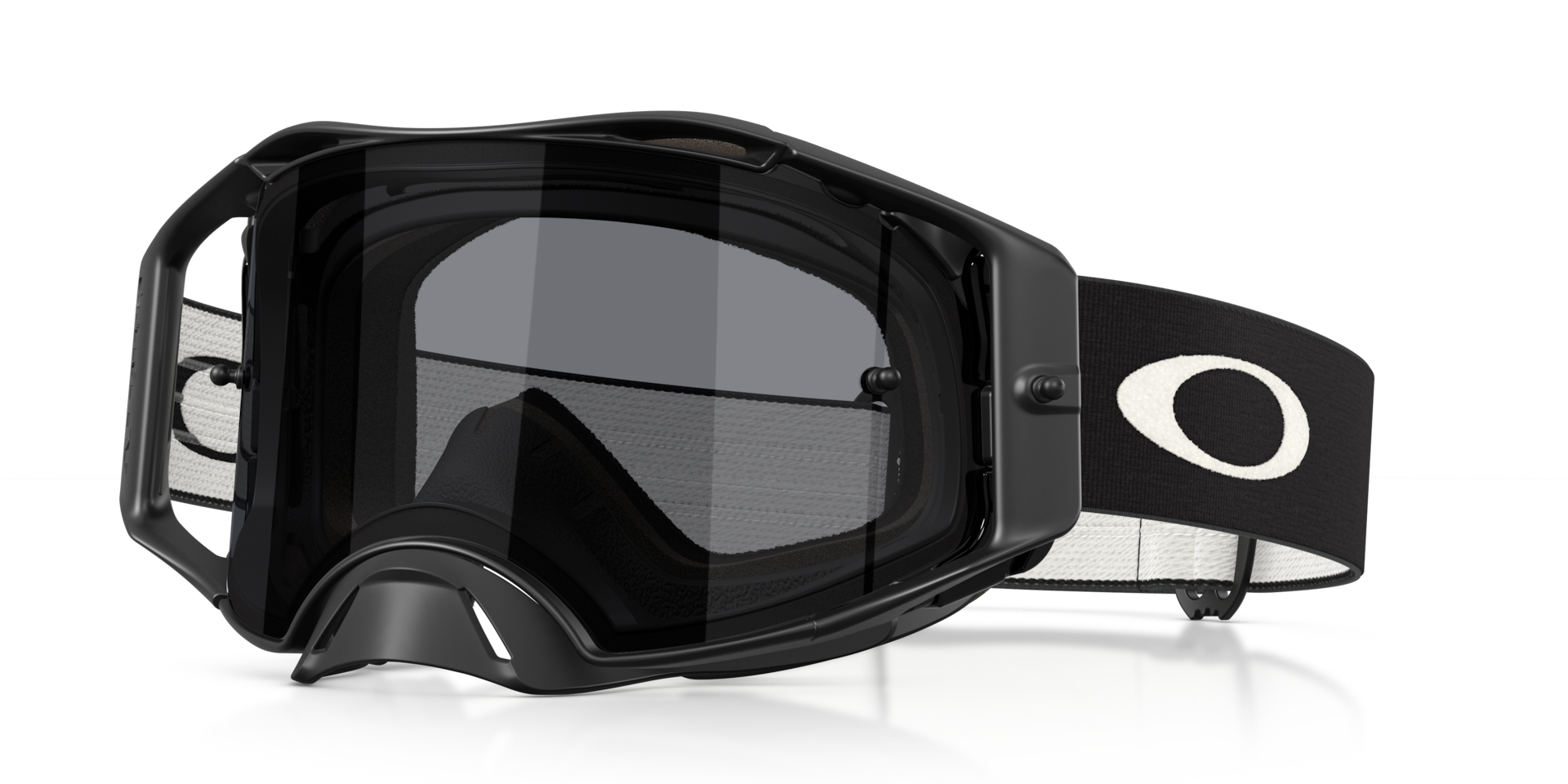 オークリー エアブレイク OAKLEY AIRBRAKE Asian Fit Oakley Airbrake® Lite MX Goggles with Matte Black Strap and Dark