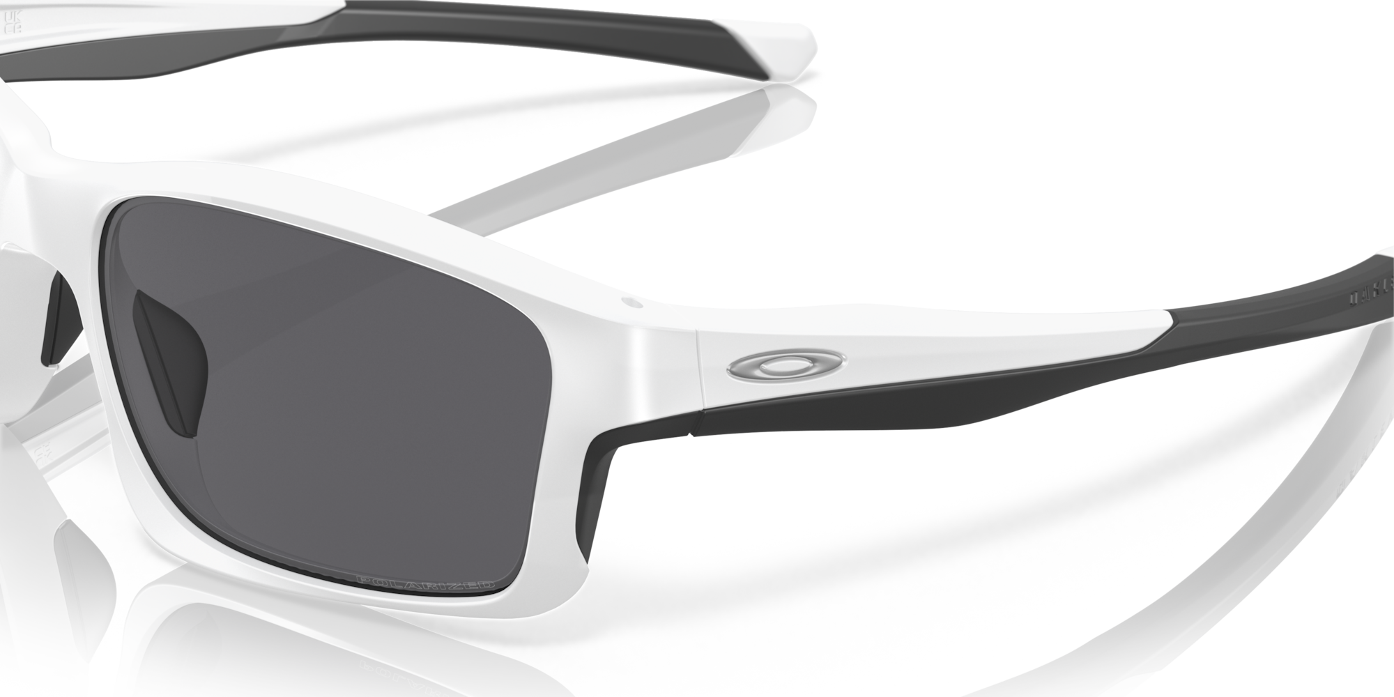 Oakley Chainlink™ Sunglasses with Matte White Frame and Grey