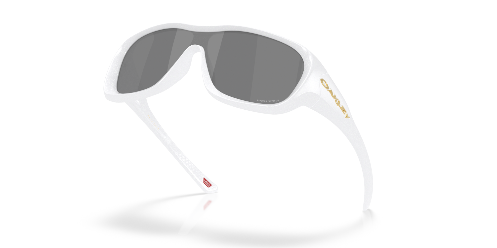 【美品】OAKLEY OO9493-01 サングラス オークリー Oakley De La Salle Sunglasses with Pearl White Frame and Prizm
