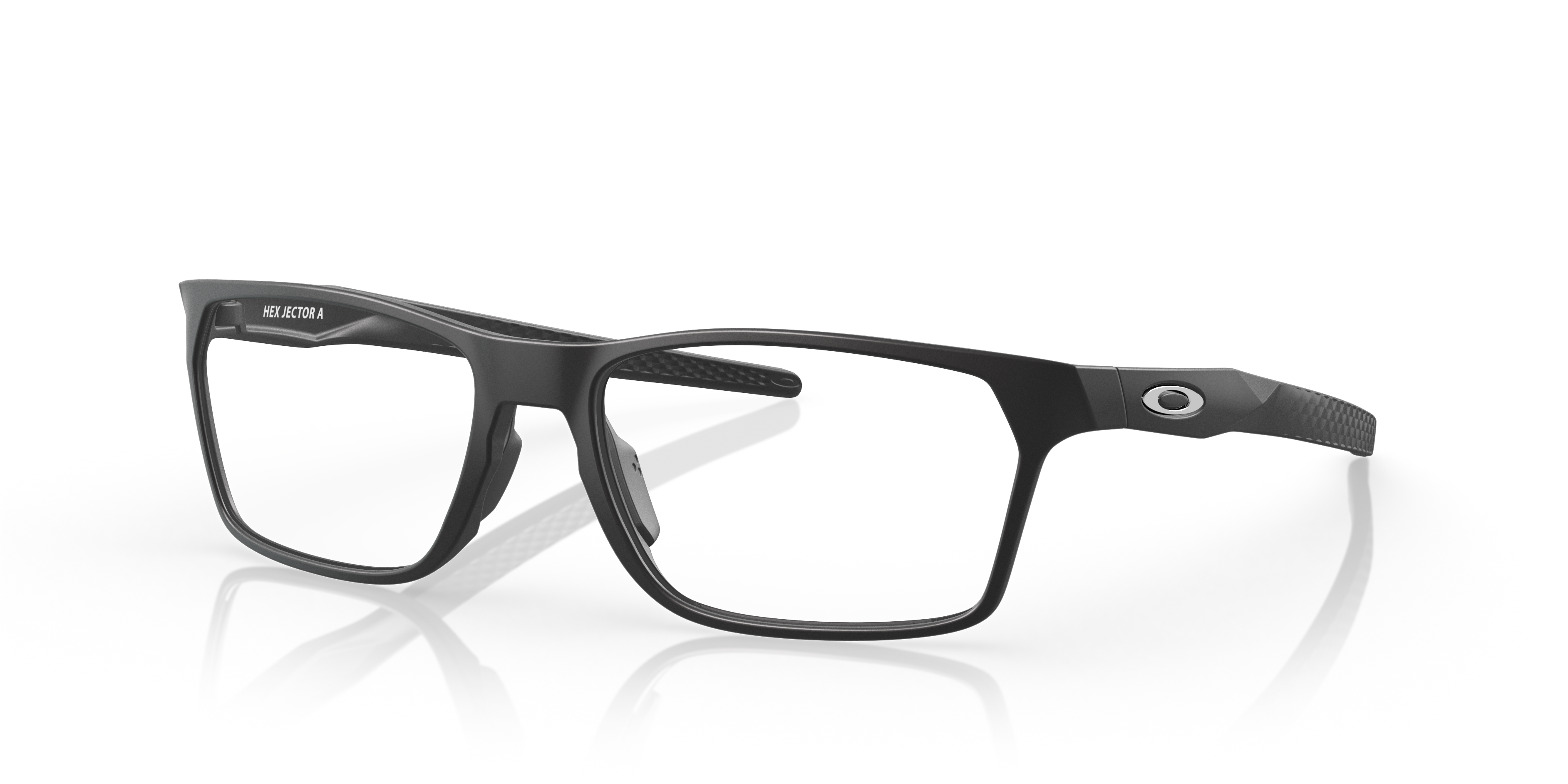 Oakley HEX JECTOR A ブラックスポーツメガネ　フレーム　ゴルフ Oakley Hex Jector (Low Bridge Fit) Eyeglasses with Satin Black