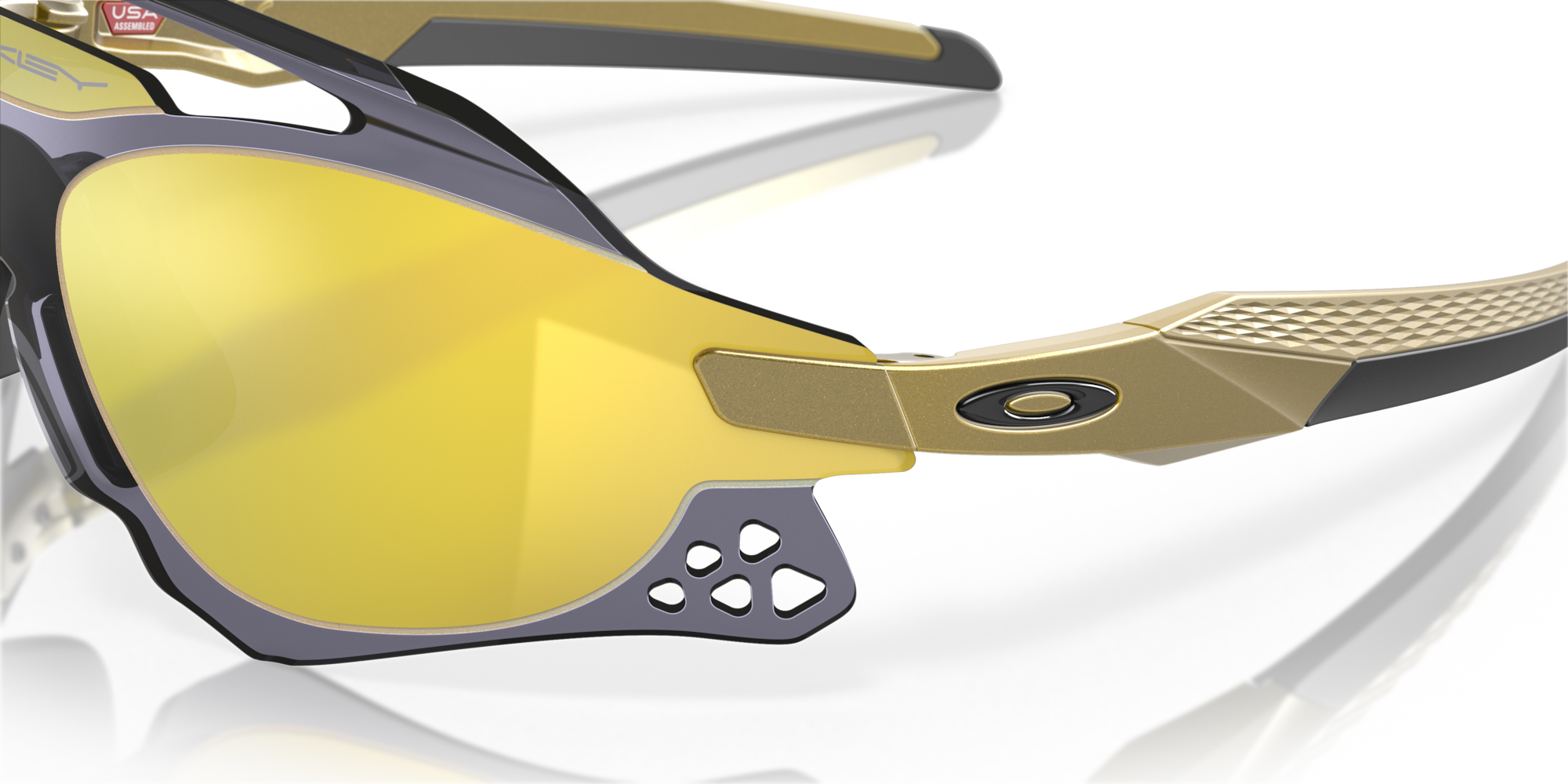 オークリー Xeusサングラス Olympic GoldフレームとPrizm 24Kレンズ