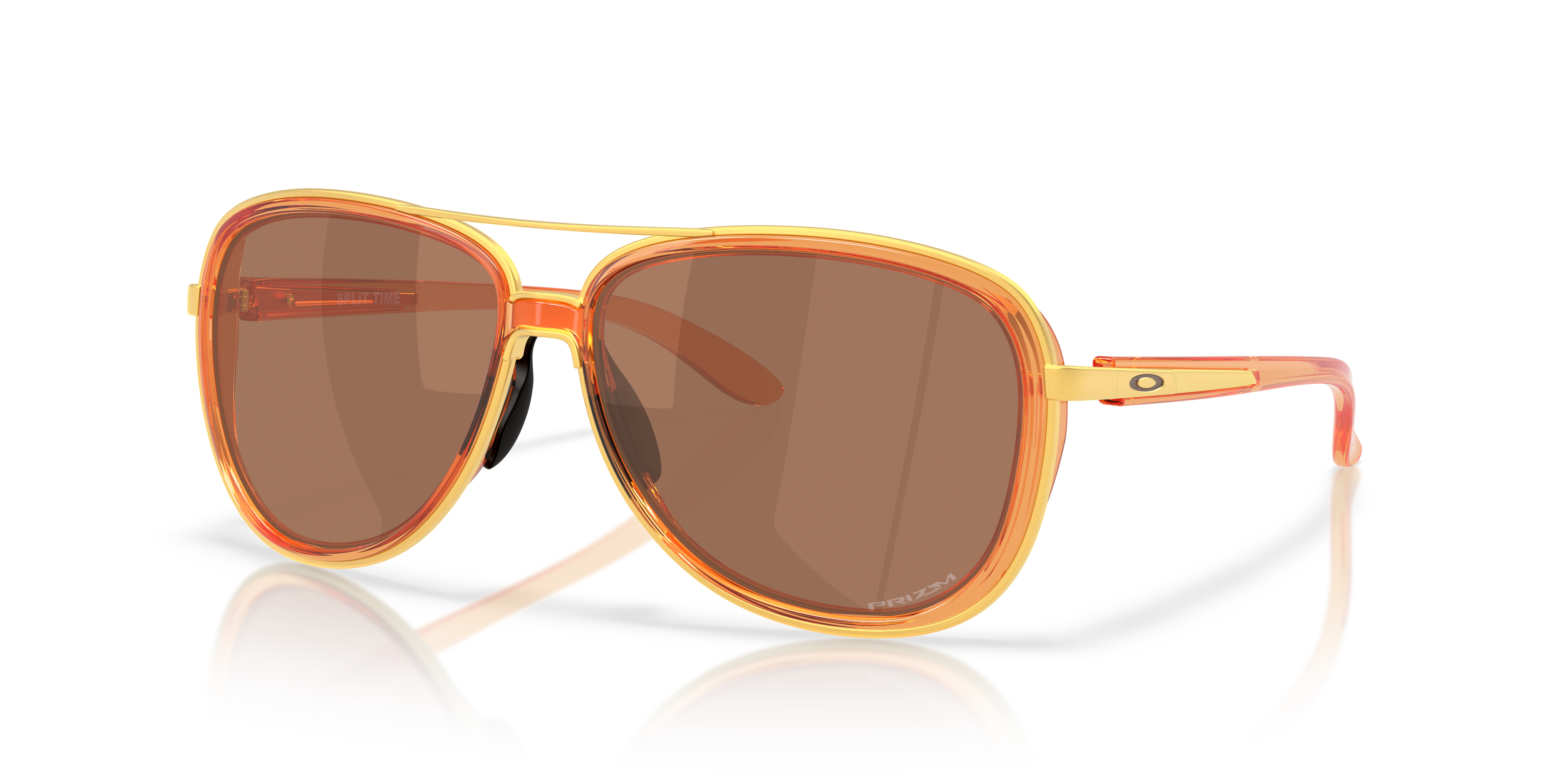 Split Time Prizm Tungsten Lenses, Transparent Ginger Frame