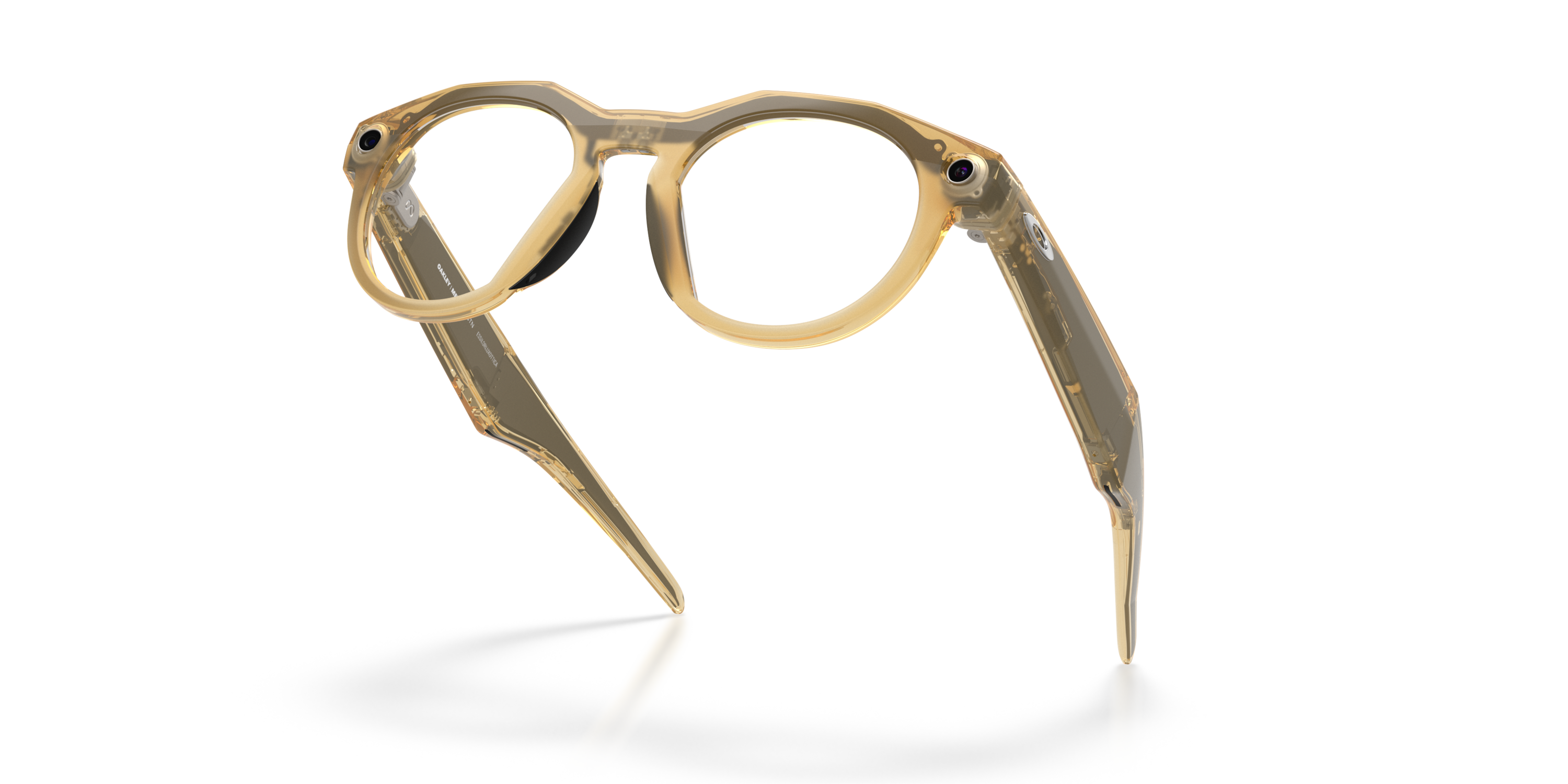Oakley Meta HSTN AI Glasses with Light Curry Frame and Transitions