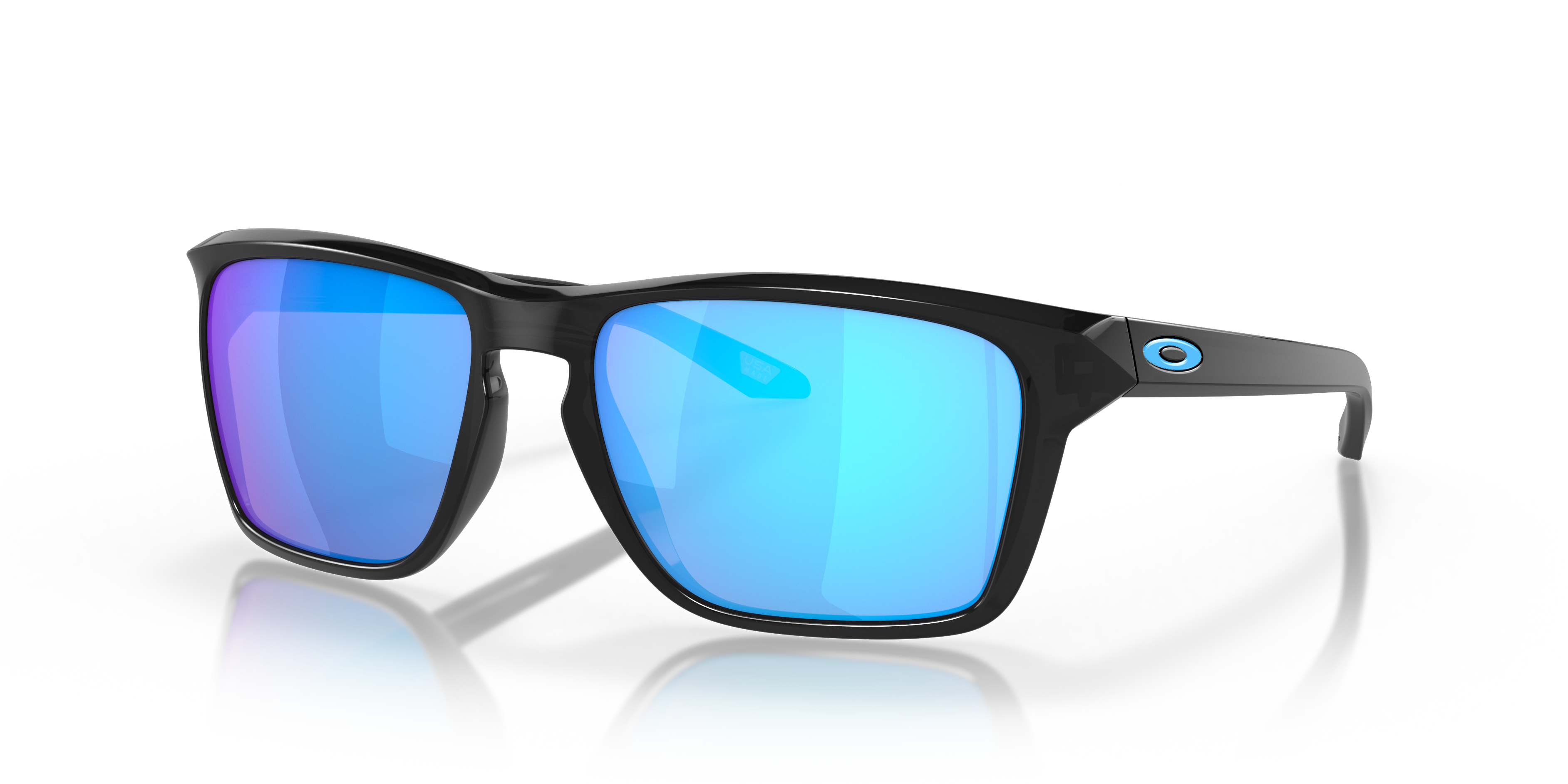 Sylas Sapphire Iridium Lenses, Black Ink Frame Sunglasses | Oakley