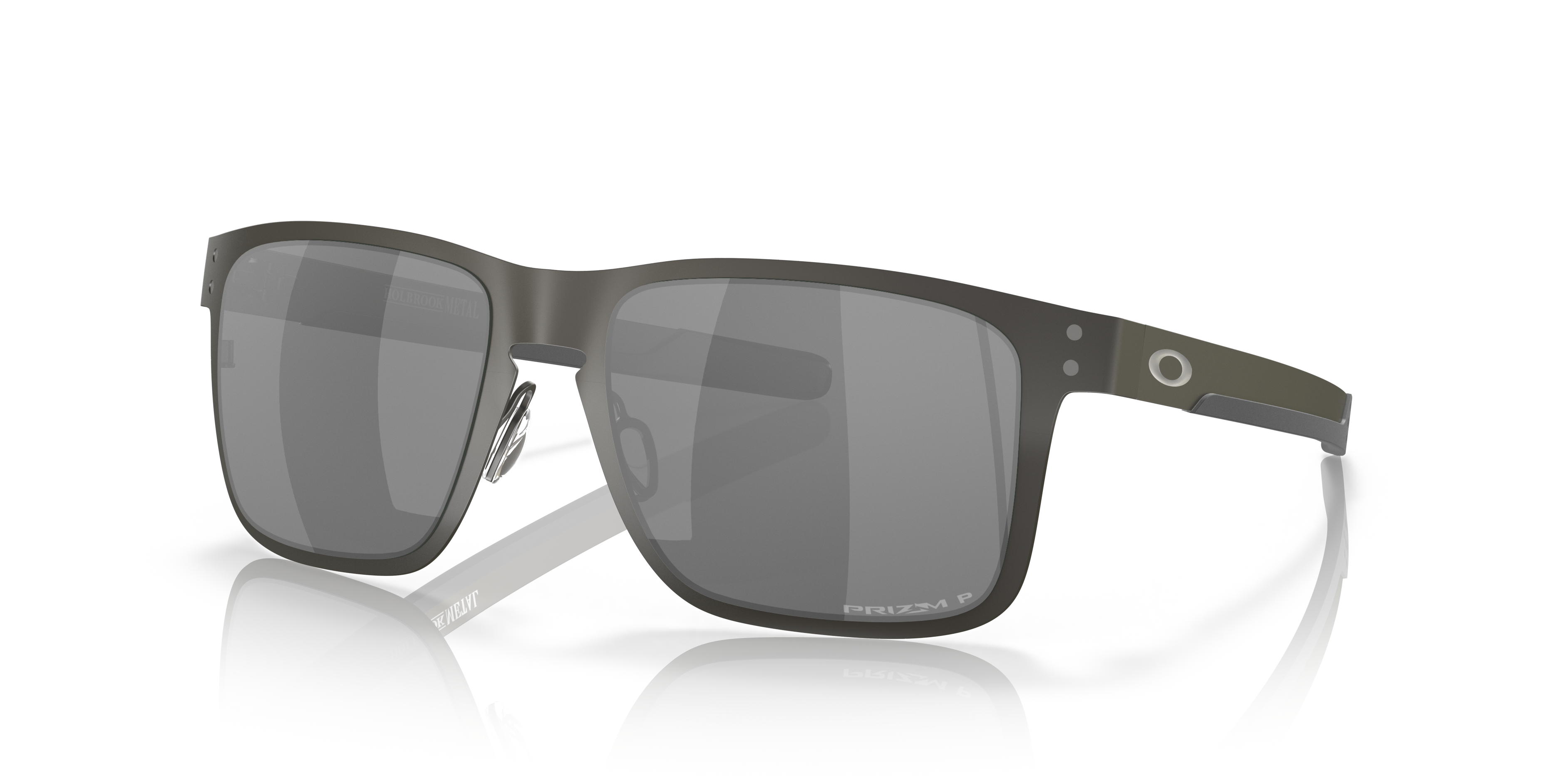 Holbrook™ Metal Prizm Black Polarized Lenses, Matte Gunmetal Frame
